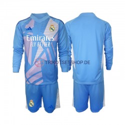 Real Madrid Torwart 2024-2025 Kinder Trikotset Heim Langarm