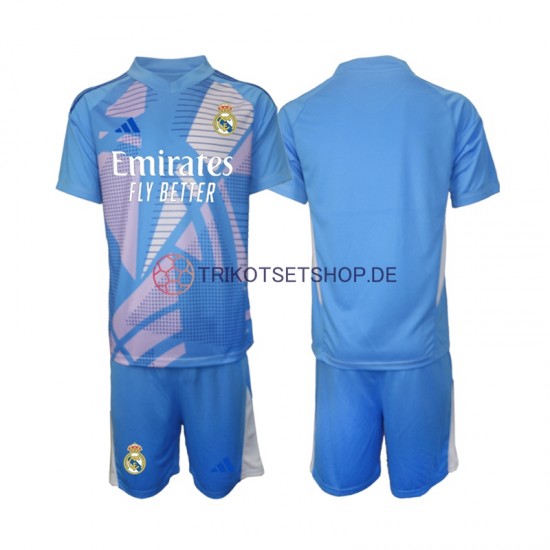 Real Madrid Torwart 2024-2025 Kinder Trikotset Heim Kurzarm