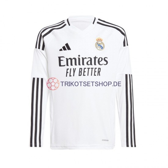 Real Madrid 2024-2025 Herren Trikot Heim Weiß Langarm