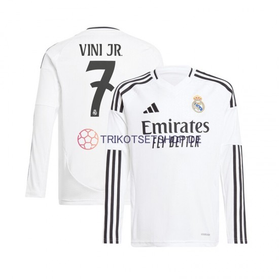 Real Madrid Vinicius Junior 7 2024-2025 Herren Trikot Heim Weiß Langarm