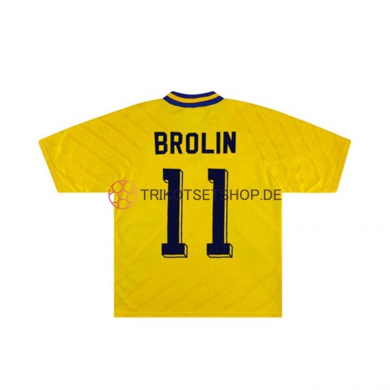 Schweden Brolin 11 Retro 1994 Herren Trikot Heim Kurzarm