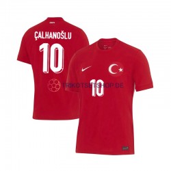 Türkei Hakan Calhanoglu 10 Euro 2024 Herren Trikot Auswärts Kurzarm