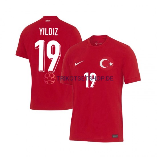 Türkei Kenan Yıldız 19 Euro 2024 Herren Trikot Auswärts Kurzarm