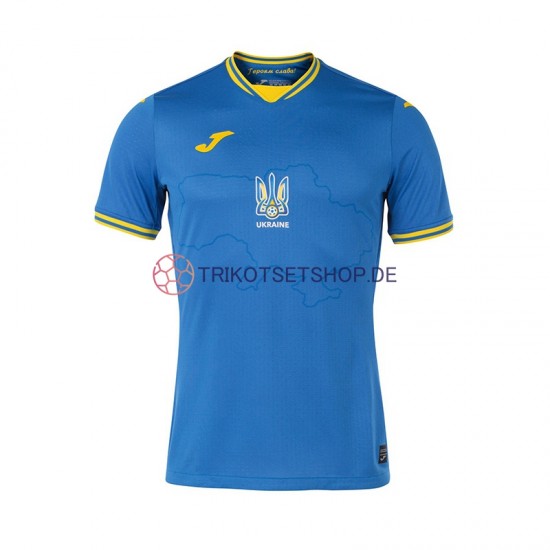 Ukraine Euro 2024 Herren Trikot Auswärts Kurzarm