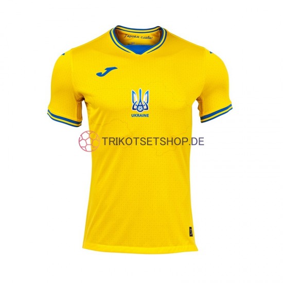 Ukraine Euro 2024 Herren Trikot Heim Kurzarm