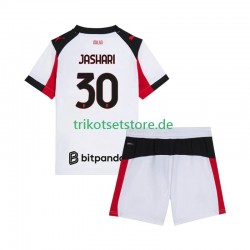 AC Mailand Ardon Jashari 30 2025-2026 Kinder Trikotset Auswärts Kurzarm