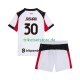 AC Mailand Ardon Jashari 30 2025-2026 Kinder Trikotset Auswärts Kurzarm