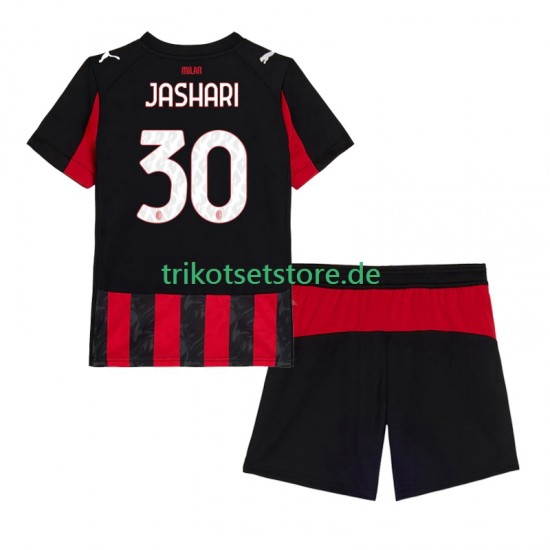 AC Mailand Ardon Jashari 30 2025-2026 Kinder Trikotset Heim Kurzarm