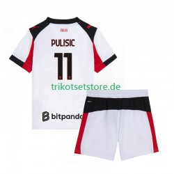 AC Mailand Christian Pulisic 11 2025-2026 Kinder Trikotset Auswärts Kurzarm