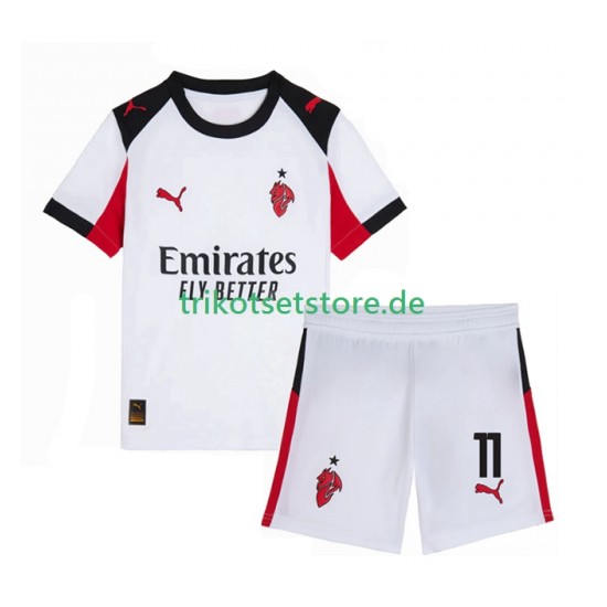 AC Mailand Christian Pulisic 11 2025-2026 Kinder Trikotset Auswärts Kurzarm