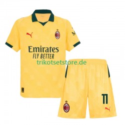 AC Mailand Christian Pulisic 11 2025-2026 Kinder Trikotset Ausweich Kurzarm