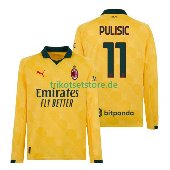 AC Mailand Christian Pulisic 11 2025-2026 Herren Trikot Ausweich Langarm