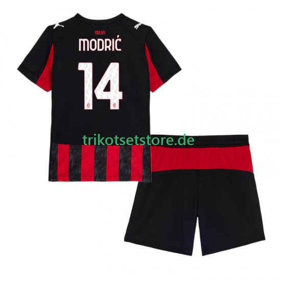 AC Mailand Modrić Luca 14 2025-2026 Kinder Trikotset Heim Kurzarm