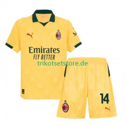 AC Mailand Modrić Luca 14 2025-2026 Kinder Trikotset Ausweich Kurzarm