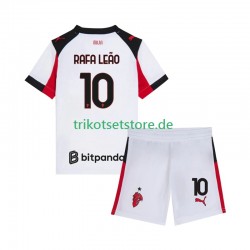 AC Mailand Rafael Leao 10 2025-2026 Kinder Trikotset Auswärts Kurzarm