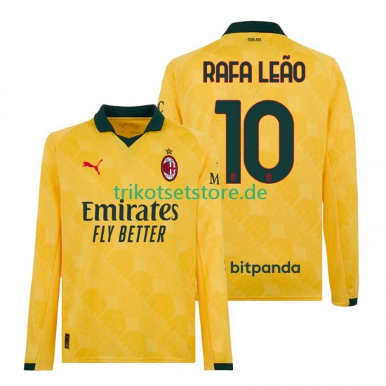 AC Mailand Rafael Leao 10 2025-2026 Herren Trikot Ausweich Langarm