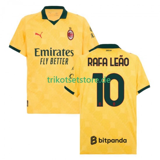 AC Mailand Rafael Leao 10 2025-2026 Herren Trikot Ausweich Kurzarm