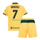 AC Mailand Santiago Gimenez 7 2025-2026 Kinder Trikotset Ausweich Kurzarm