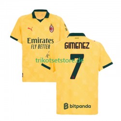 AC Mailand Santiago Gimenez 7 2025-2026 Herren Trikot Ausweich Kurzarm
