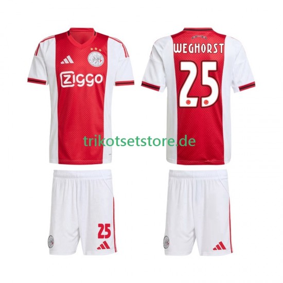 Ajax Amsterdam Wout Weghorst 25 2025-2026 Kinder Trikotset Heim Kurzarm