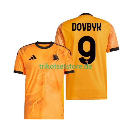 AS Rom Artem Dovbyk 9 2025-2026 Herren Trikot Auswärts Kurzarm