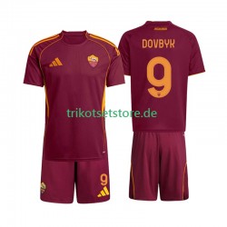 AS Rom Artem Dovbyk 9 2025-2026 Kinder Trikotset Heim Kurzarm