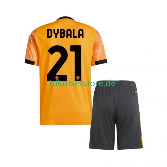 AS Rom Dybala 21 2025-2026 Kinder Trikotset Auswärts Kurzarm