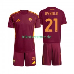 AS Rom Dybala 21 2025-2026 Kinder Trikotset Heim Kurzarm
