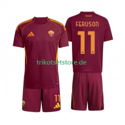 AS Rom Evan Ferguson 11 2025-2026 Kinder Trikotset Heim Kurzarm