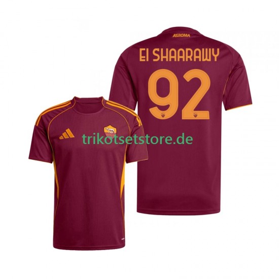 AS Rom Stephan El Shaarawy 92 2025-2026 Herren Trikot Heim Kurzarm