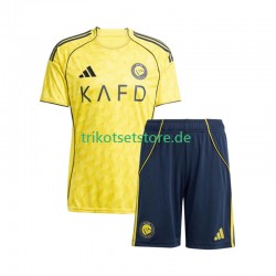Al-Nassr 2025-2026 Kinder Trikotset Heim Kurzarm