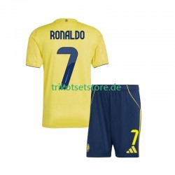 Al-Nassr Cristiano Ronaldo 7 2025-2026 Kinder Trikotset Heim Kurzarm