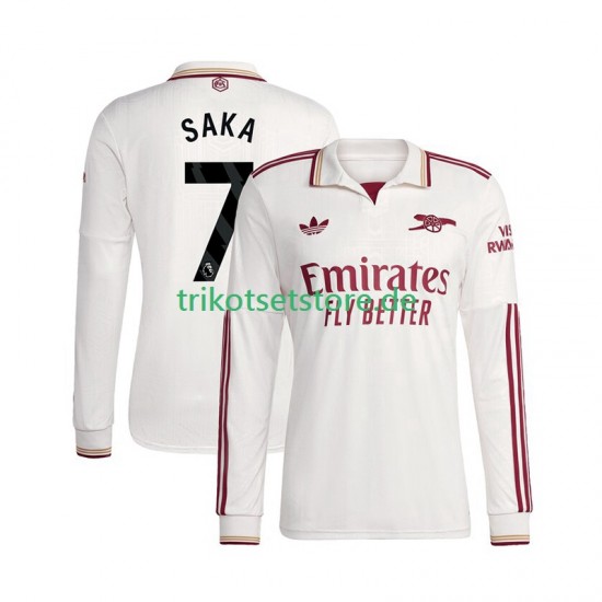 Arsenal Bukayo Saka 7 2025-2026 Herren Trikot Ausweich Langarm