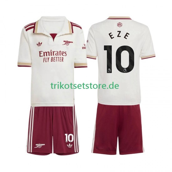 Arsenal Eberechi Eze 10 2025-2026 Kinder Trikotset Ausweich Kurzarm