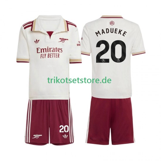 Arsenal Noni Madueke 20 2025-2026 Kinder Trikotset Ausweich Kurzarm
