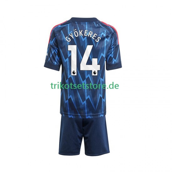 Arsenal Viktor Gyokeres 14 2025-2026 Kinder Trikotset Auswärts Kurzarm
