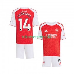 Arsenal Viktor Gyokeres 14 2025-2026 Kinder Trikotset Heim Kurzarm