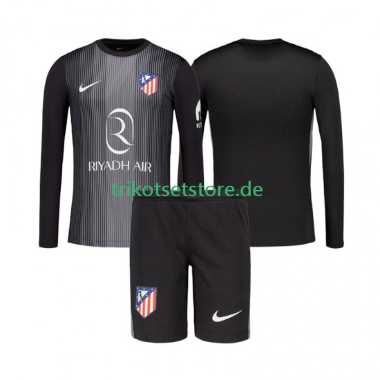 Atlético Madrid Torwart 2025-2026 Kinder Trikotset Auswärts Langarm