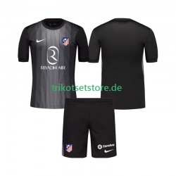 Atlético Madrid Torwart 2025-2026 Kinder Trikotset Auswärts Kurzarm
