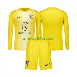 Atlético Madrid Torwart 2025-2026 Kinder Trikotset Heim Langarm