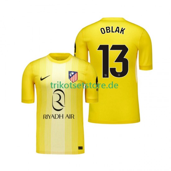 Atlético Madrid Torwart Jan Oblak 13 2025-2026 Herren Trikot Heim Kurzarm