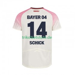 Bayer 04 Leverkusen Patrik Schick 14 2025-2026 Herren Trikot Auswärts Kurzarm