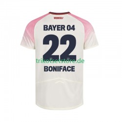 Bayer 04 Leverkusen Victor Boniface 22 2025-2026 Herren Trikot Auswärts Kurzarm