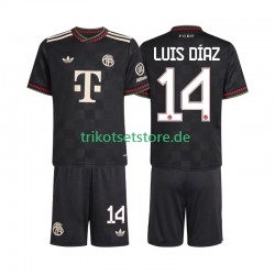FC Bayern München Luis Diaz 14 2025-2026 Kinder Trikotset Ausweich Kurzarm