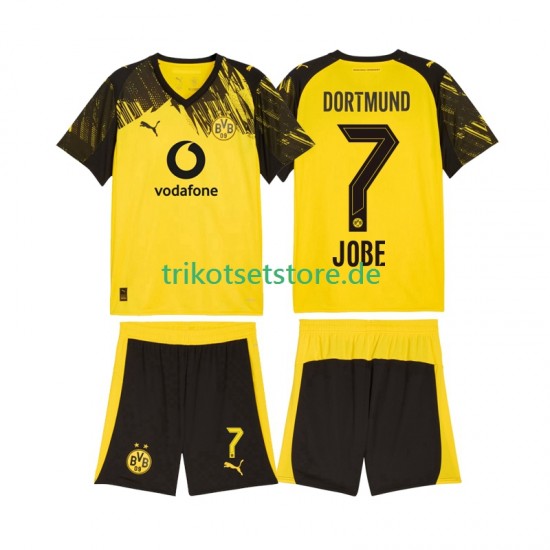 Borussia Dortmund Jobe Bellingham 7 2025-2026 Kinder Trikotset Heim Kurzarm