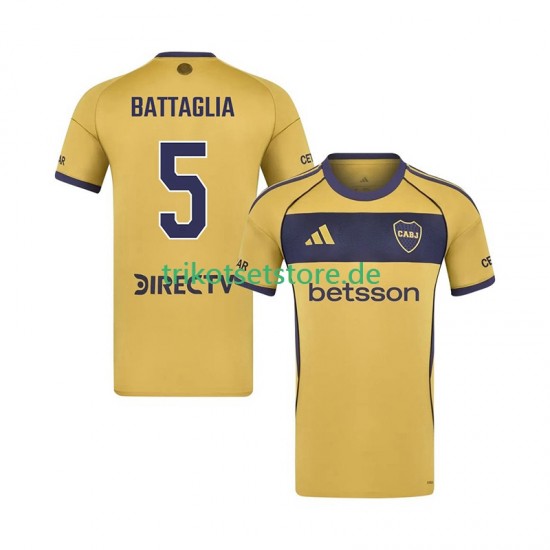 Boca Juniors Rodrigo Battaglia 5 2025-2026 Herren Trikot Auswärts Kurzarm