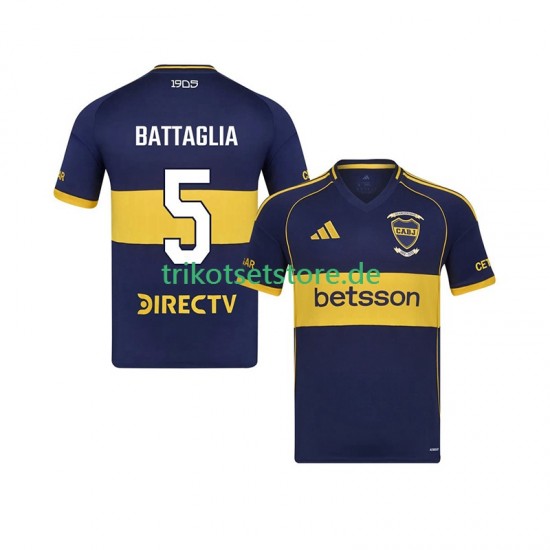 Boca Juniors Rodrigo Battaglia 5 2025-2026 Herren Trikot Heim Kurzarm