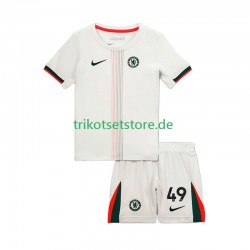Chelsea Alejandro Garnacho 49 2025-2026 Kinder Trikotset Auswärts Kurzarm