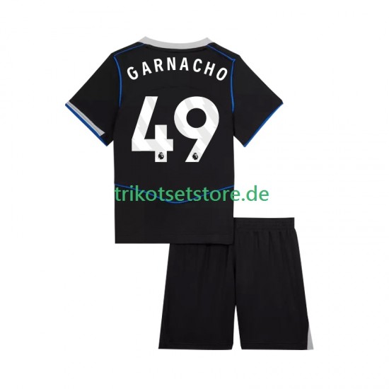 Chelsea Alejandro Garnacho 49 2025-2026 Kinder Trikotset Ausweich Kurzarm
