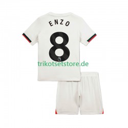 Chelsea Enzo Fernandez 8 2025-2026 Kinder Trikotset Auswärts Kurzarm